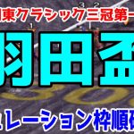 2021 羽田盃 シミュレーション 枠順確定【競馬予想】地方競馬