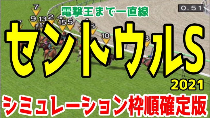 セントウルステークス2021 枠順確定後シミュレーション 【競馬予想】