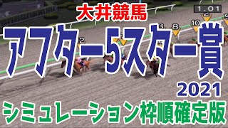 アフター5スター賞2021 枠順確定後シミュレーション【競馬予想】地方競馬