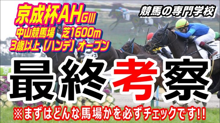 【競馬】京成杯AH2021 重要なのは馬場の判断と中山適性【競馬の専門学校】