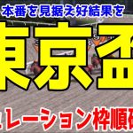 東京盃2021 枠順確定後シミュレーション【競馬予想】地方競馬