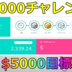 【オンラインカジノ】ユースカジノで$2000チャレンジ！最終目指せ$5000！