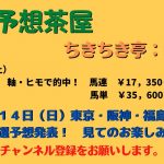 競馬予想茶屋：ちきちき亭：開店　東京・阪神・福島競馬場の厳選予想発表！