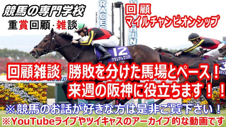 【競馬】マイルチャンピオンシップ 回顧 来週の阪神競馬に役立つ【競馬の専門学校】