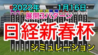 【競馬】日経新春杯2022 シミュレーション《展開3パターン》