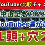 中山記念2022 競馬YouTuber達が選んだ【軸1頭＋穴2頭】