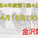金沢競馬LIVE中継　2022年4月12日